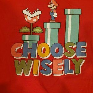 Super Mario Bros "Choose Wisely" Vintage Nintendo